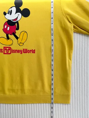 Mickey Mouse Walt Disney World Parks Crewneck Sweatshirt Bright Germany Yellow thumbnail 6