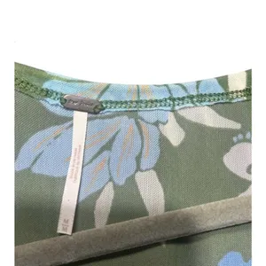 Free People $78 Of Paradise Top Tropical Floral Sheer Cropped V-Neck Blouse M thumbnail 3