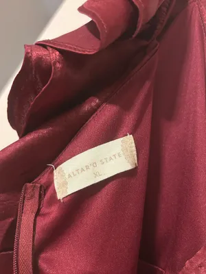 Altar'd State Burgundy Mini Dress thumbnail 5