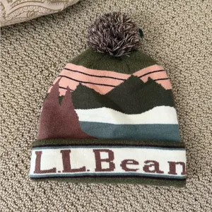 L.L. Bean Multicolor Knit Hat Green thumbnail 2