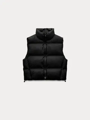 Zara Water Repellent Windproof Puffer Vest (Size S) thumbnail 3