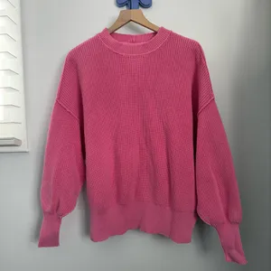 Aerie‎ Small Beyond Oversized Rib Tunic Sweater Pink Preppy Chic Lounge School thumbnail 2