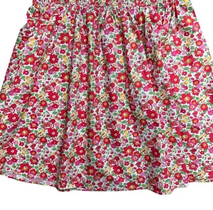For Love & Lemons Red / Pink Auden Floral Cotton Mini Dress Women’s US XL thumbnail 7