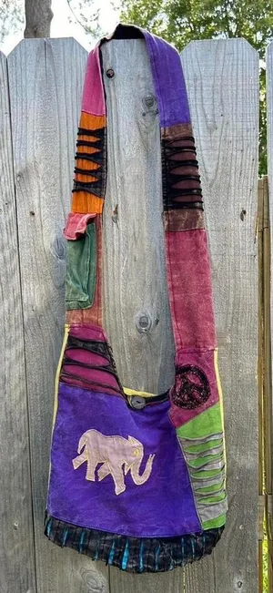Patchwork boho y2k hippy bag‎ thumbnail 1