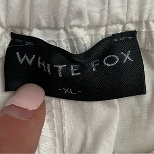 White Fox White Cotton Shorts‎ NWOT Size XL thumbnail 2