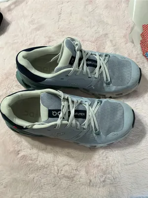On Cloudflyer Women's Light Blue Ankle Sneakers c138 Size 8 thumbnail 2