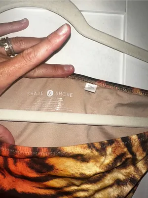 Shade & Shore Cheeky String Bikini Bottoms In Animal Print thumbnail 5