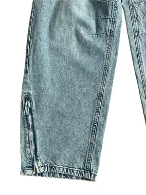 Wild Fable Low Rise Barrel Jeans Women’s Size 4 Rigid Zip Ankle Detail thumbnail 6