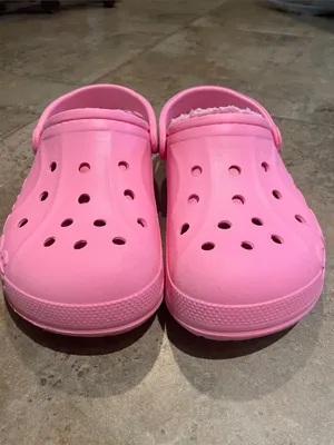 Crocs Baya Lined Clogs Pink Faux Fur Fleece Comfort Shoes Unisex W8 M6 thumbnail 4