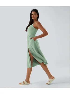 Halara Everyday Midi Chill Dress-La Land Women’s Size M thumbnail 3
