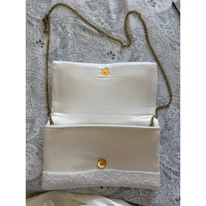 Beaded Bride Clutch White thumbnail 2