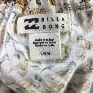 Billabong Smocked Floral Top Size L thumbnail 4