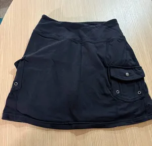 Athleta Athletic Skirt XXS Xtra Xtra Small Solid Black Pull On Elastic Waist thumbnail 1