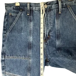 Agolde Cooper Cargo Jeans 28 Blue Organic Cotton Relaxed High Waisted Utility thumbnail 9