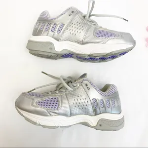 G-Defy Gravity Defyer Athletic Running Walking Shoes Sneakers: Grey/Purple/White thumbnail 6