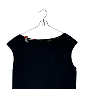 Worth Women's Midi Dress Draped Sleeveless Minimalist Careerwear Black Size 10‎ thumbnail 2