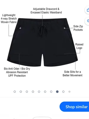 Outdoor Voices Women's RecTrek Shorts size Medium black thumbnail 2