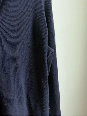 Outerknown Women's Geelong Wool Oversized Collared Sweater Navy Size Medium thumbnail 6