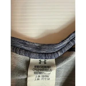 Under Armour Womens Long Sleeve Athletic Top Blue Heathered Thumb Holes‎ Medium thumbnail 2