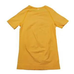 Gymshark Vital Seamless‎ T-Shirt Womens Medium Orange Yellow Marl Activewear Gym thumbnail 5
