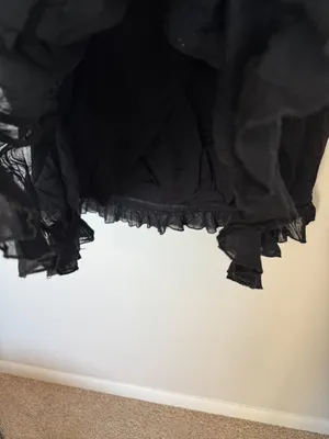 Vintage Y2K Black Tiered Peasant Maxi Skirt thumbnail 4