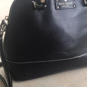 Kate Spade Black Dome Crossbody Hand Bag Purse thumbnail 8