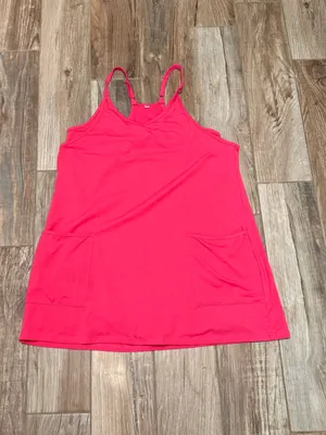 Boutique Pink Romper Dress Size L thumbnail 2
