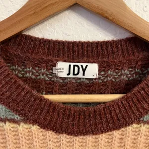 JDY Striped Crewneck Sweater M Burgundy Pink‎ thumbnail 3
