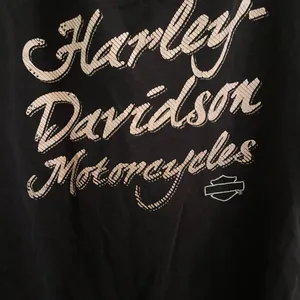 Harley Davidson Motorcycles Logo L/S Shirt Bling Rhinestones Script Black Medium thumbnail 2
