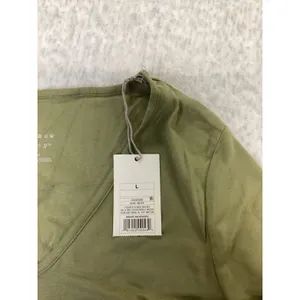 A New Day Womens V-Neck Short Sleeve T-Shirt Olive Green Large 561219. thumbnail 3