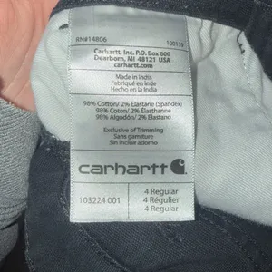 Carhartt womens Black slim fit jeans pants utility pants size 4 regular fit thumbnail 8