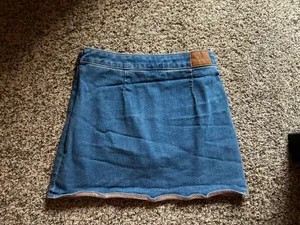 American Eagle Skirt Denim Mini High-Rise thumbnail 7