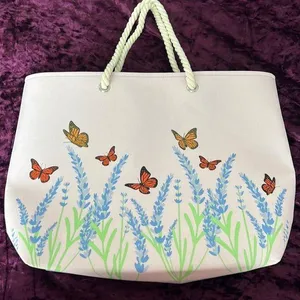 Large Beach Tote Bag with Straps thumbnail 1