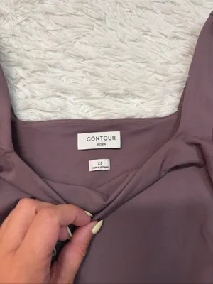 Aritzia Babaton contour Square Neck Long Sleeve Top thumbnail 2