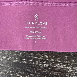 Thirdlove Purple Wire Free Racerback Athletic Sport Bra L thumbnail 6