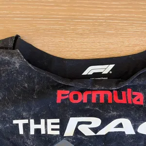 Aeropostale Formula 1 Off Shoulder Tee The Race Size XS Black Red Gray thumbnail 5