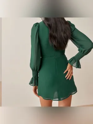 Reformation Archie Dress in green size 6 NWT thumbnail 2