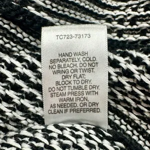 Pendleton Open Front Geometric Print Cardigan Sweater Size: Med thumbnail 5