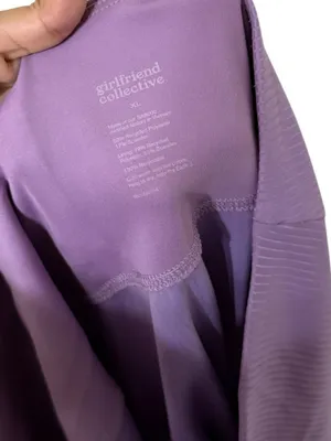 GIRLFRIEND COLLECTIVE Ribbed Purple High Rise Leggings thumbnail 7