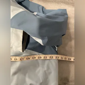 The North Face Size XL HyVent Waterproof Ski Jacket Blue Gray Colorblock Hooded thumbnail 9