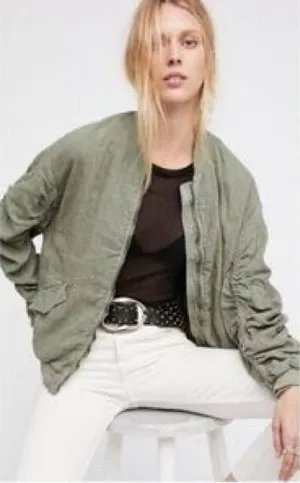 FREE PEOPLE Utility Bomber‎ Jacket thumbnail 1