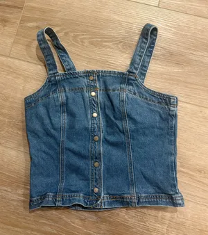 Brandy Melville Denim Top Button Down thumbnail 1