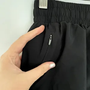All in motion black athleisure summer shorts zip up‎ pocket women's size small thumbnail 4