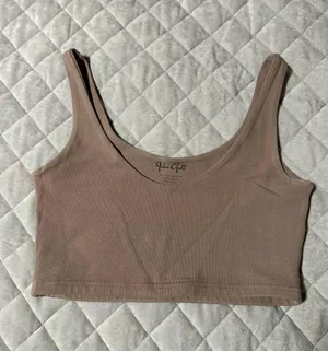 John Galt Tank Cropped Pink thumbnail 1