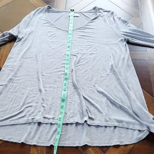Abercrombie &‎ Fitch -475 gray long sleeve flowy top Small thumbnail 5