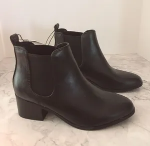 Black Ankle Boots, Size 7 1/2 thumbnail 2