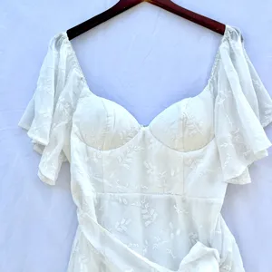 Selfie Leslie | Nwt Xl Aphrodite Molded Bust Angel Sleeve Wrap Dress Embroidered thumbnail 7