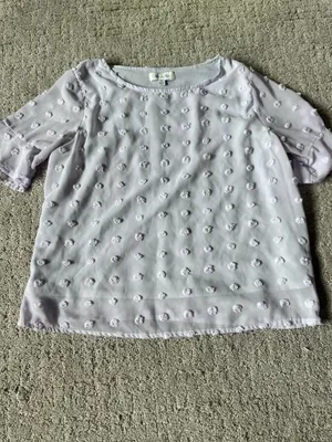 She + Sky Lavender Textured Blouse thumbnail 2