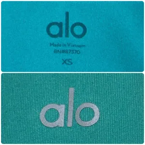 Alo Yoga Checkpoint 7/8 Leggings High Waist Drawstring Pockets Ocean Teal Sz XS thumbnail 10