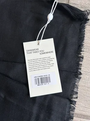 Monday Swimwear Black Swim Sarong Wrap amalfi thumbnail 3